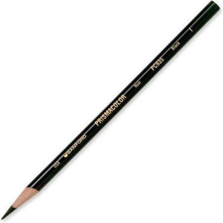 SANFORD Prismacolor Premier Colored Pencil, Black Lead, Black Barrel, 12/Dozen 3363